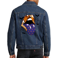 Halloween Mouth Men Denim Jacket | Artistshot