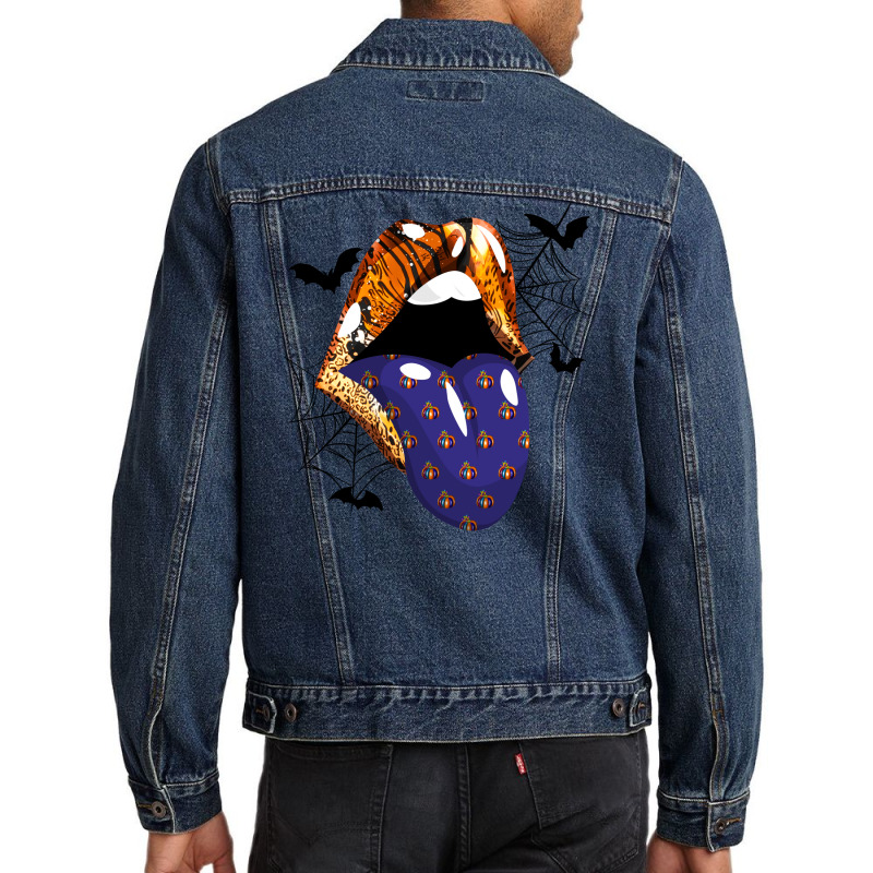 Halloween Mouth Men Denim Jacket by autlu2024 | Artistshot