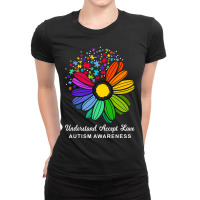 Autism Awareness Daisy Flower Accept Understand Love Ladies Fitted T-shirt | Artistshot