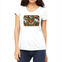 Western Rodeo Background Women's V-neck T-shirt | Artistshot