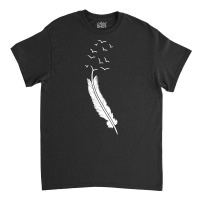 Flying Birds Flock Feather Cool Minimal Art Artists Gift T Shirt Classic T-shirt | Artistshot