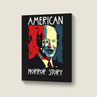 Funny  Horror Zombie Halloween Portrait Canvas Print | Artistshot