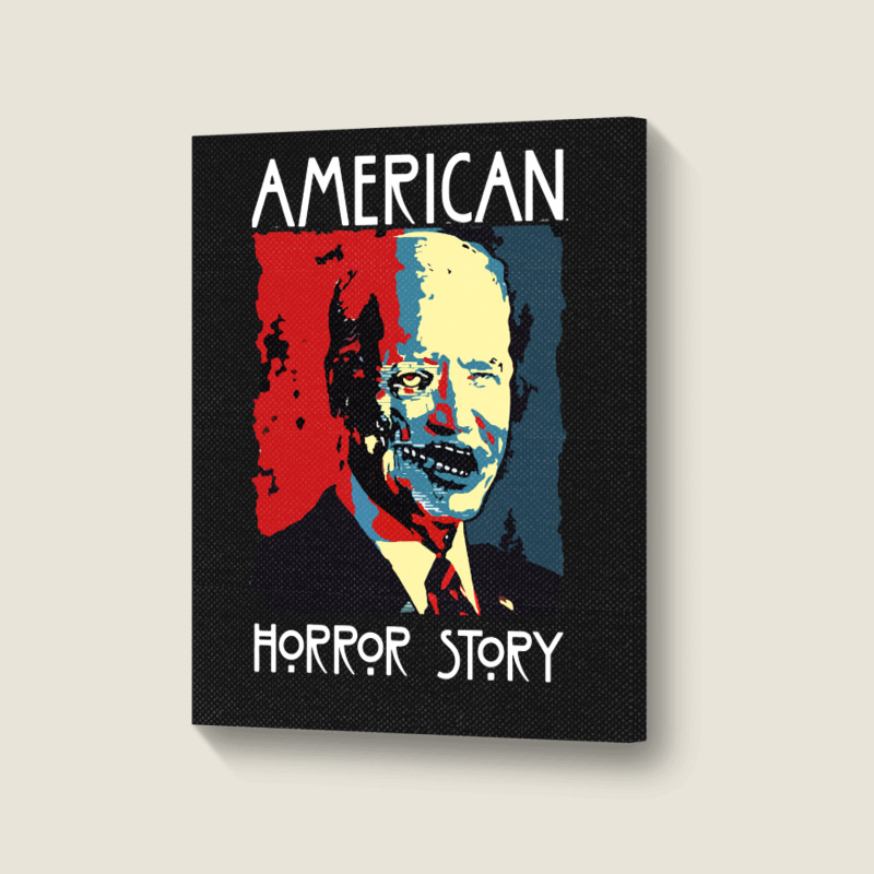 Funny  Horror Zombie Halloween Portrait Canvas Print | Artistshot