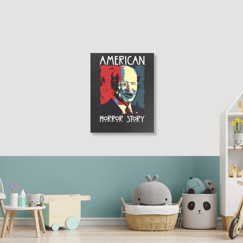 Funny  Horror Zombie Halloween Portrait Canvas Print | Artistshot