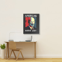 Funny  Horror Zombie Halloween Portrait Canvas Print | Artistshot