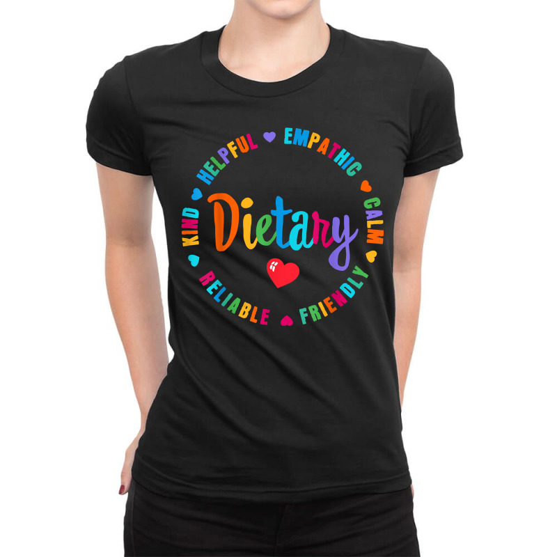 Dietary Appreciation Week Healthcare Workers Women Dietitian T Shirt Ladies Fitted T-Shirt by h.avenaver | Artistshot