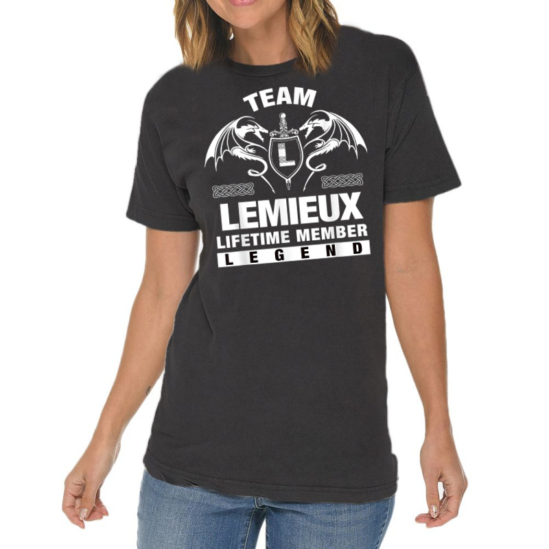 Team Lemieux Lifetime Member Gifts T Shirt Vintage T-Shirt by maionexzweddel1i | Artistshot