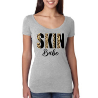 Skin Babe Leopard Skin Esthetician Skin Lover Skincare Premium T Shirt Women's Triblend Scoop T-shirt | Artistshot