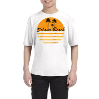 Solana Beach California Retro Tshirt 70's Throwback Surf Raglan Baseba Youth Tee | Artistshot