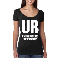 Underground Resistence Women's Triblend Scoop T-shirt | Artistshot