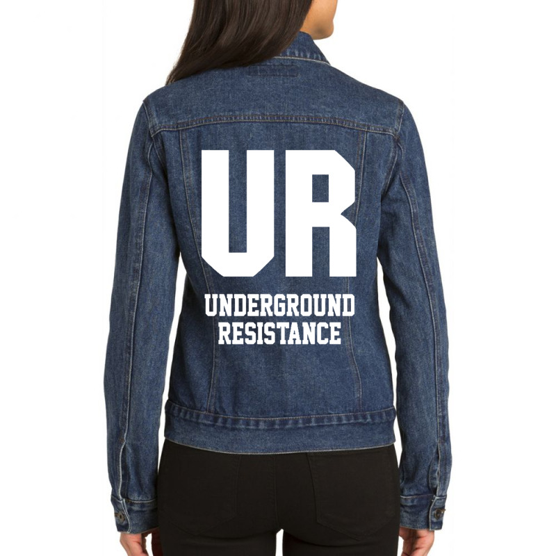 Underground Resistence Ladies Denim Jacket by nbobatiga | Artistshot