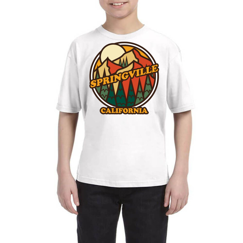 Vintage Springville, California Mountain Hiking Souvenir Pri Long Slee Youth Tee | Artistshot