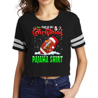 Football This Is My Christmas Pajama Football Christmas Lights 131 Foo Scorecard Crop Tee | Artistshot