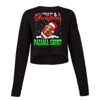 Football This Is My Christmas Pajama Football Christmas Lights 131 Foo Cropped Sweater | Artistshot