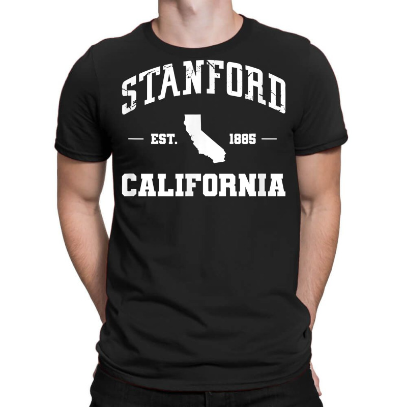 Stanford California Map Ca Travel Vacation T Shirt T-shirt | Artistshot