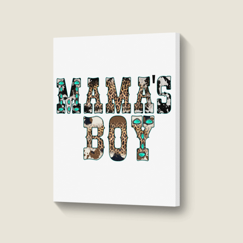 Western Mama's Boy Portrait Canvas Print | Artistshot