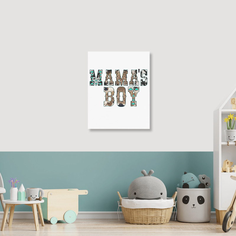 Western Mama's Boy Portrait Canvas Print | Artistshot