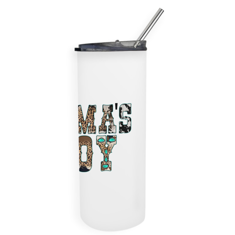 Western Mama's Boy Skinny Tumbler | Artistshot