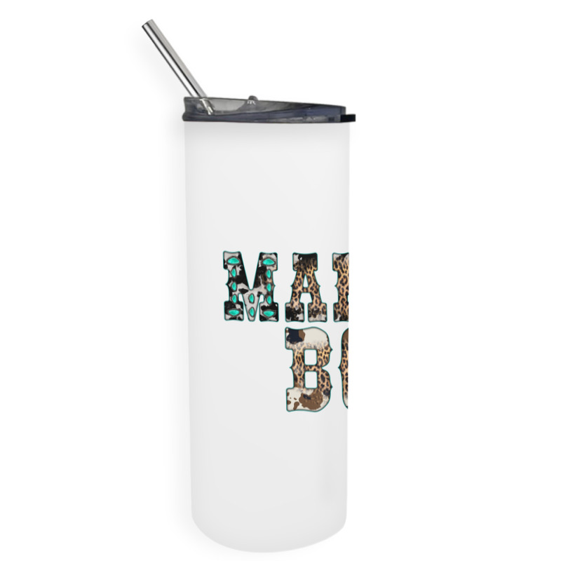 Western Mama's Boy Skinny Tumbler | Artistshot