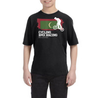 Bmx Bike Maldives Flag Biking Cycling Racing Bmx T Shirt Youth Tee | Artistshot