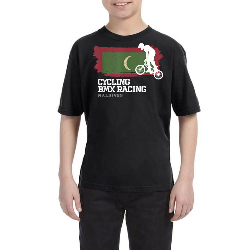 Bmx Bike Maldives Flag Biking Cycling Racing Bmx T Shirt Youth Tee | Artistshot