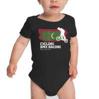 Bmx Bike Maldives Flag Biking Cycling Racing Bmx T Shirt Baby Bodysuit | Artistshot