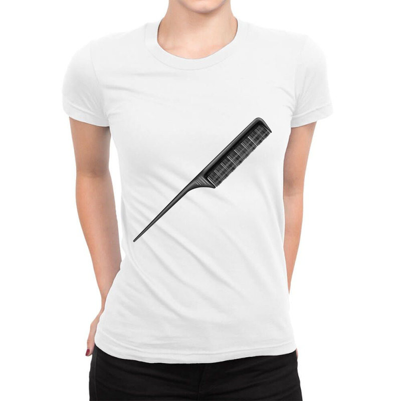 Comb Ladies Fitted T-Shirt by BarkalooDesign | Artistshot