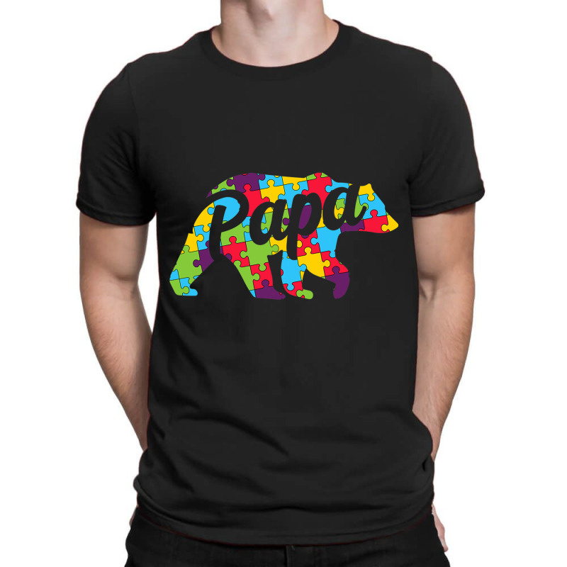 Autism Papa Bear Autism Awareness T-Shirt by mrlee | Artistshot