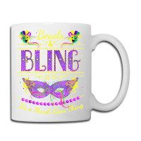 Funny Mardi Gras Beads And Bling It's A Mardi Gras T Shirt Coffee Mug | Artistshot