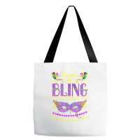 Funny Mardi Gras Beads And Bling It's A Mardi Gras T Shirt Tote Bags | Artistshot