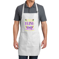 Funny Mardi Gras Beads And Bling It's A Mardi Gras T Shirt Full-length Apron | Artistshot