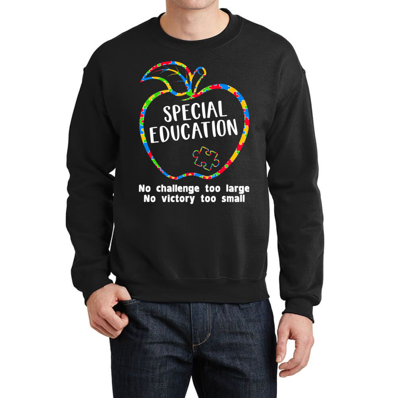 Autism Special Education Teacher Girl Crewneck Sweatshirt by mrlee | Artistshot