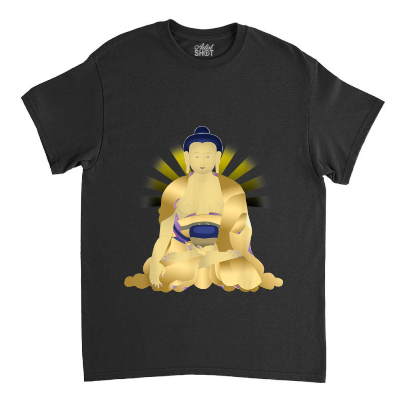 Buddhism Buddha Lotus Meditation Classic T-shirt by criticizematter | Artistshot