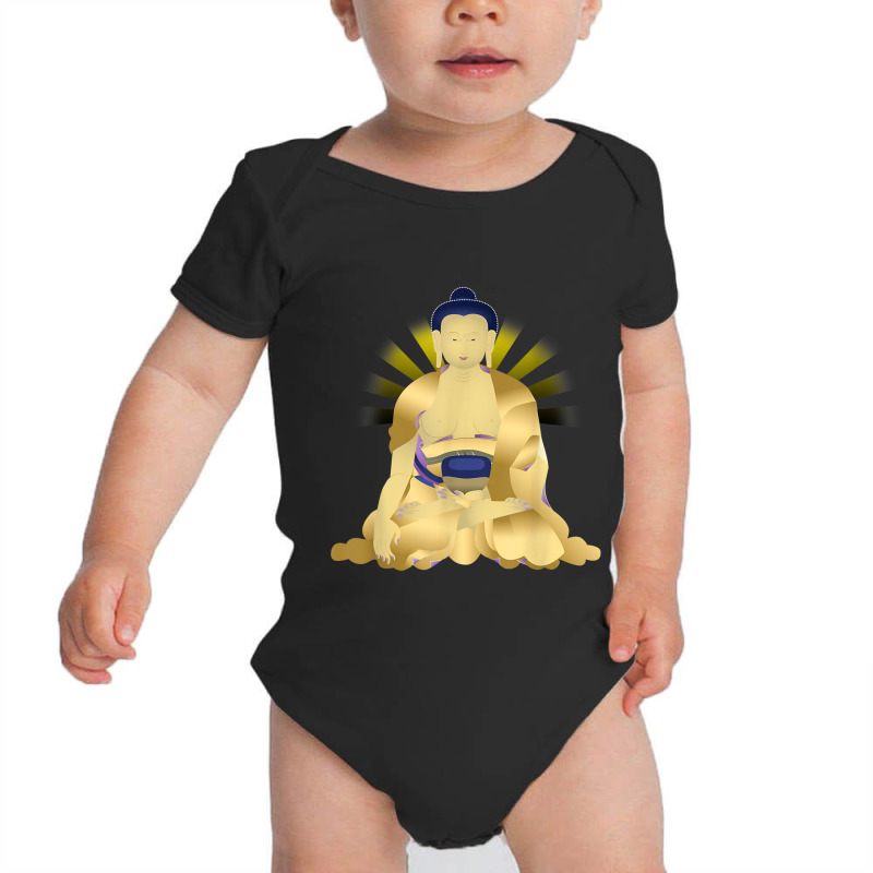 Buddhism Buddha Lotus Meditation Baby Bodysuit by criticizematter | Artistshot