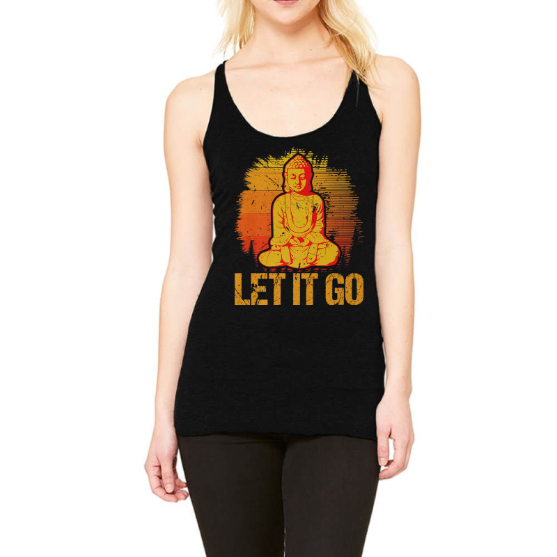 Buddhism Buddha Meditate Racerback Tank by criticizematter | Artistshot