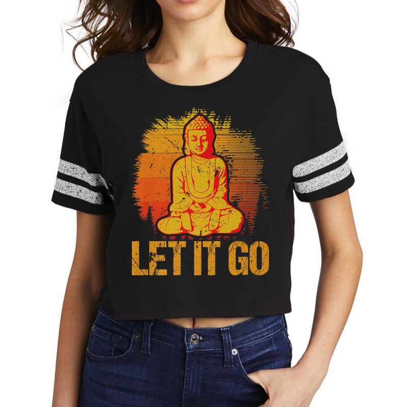 Buddhism Buddha Meditate Scorecard Crop Tee by criticizematter | Artistshot