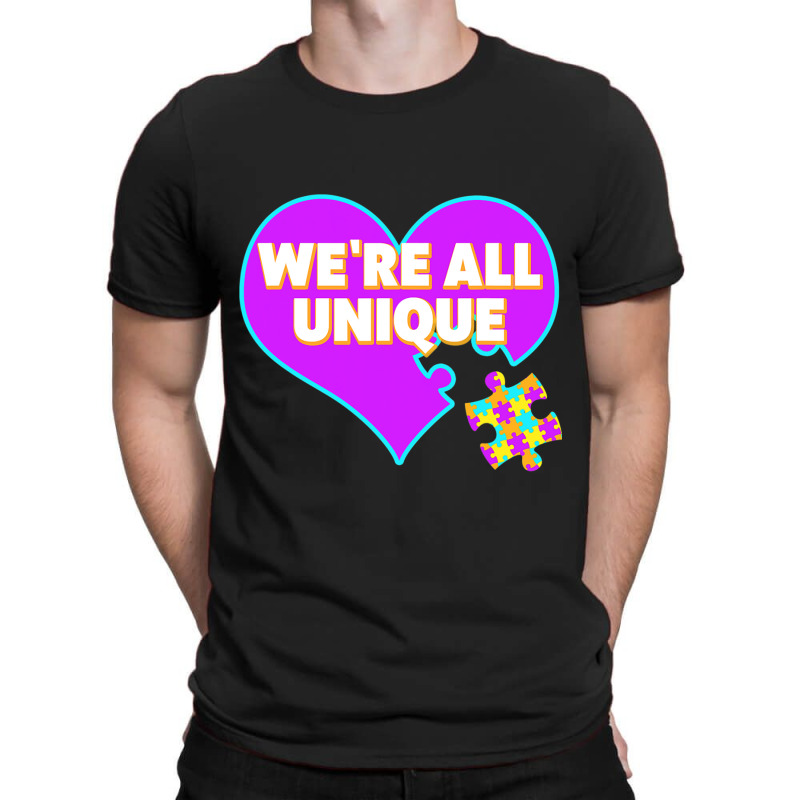 Autism We Are All Unique Autism Awareness Support T-Shirt by mrlee | Artistshot