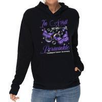 In April We Wear Periwinkle Butterfly Esophageal Cancer T Shirt Lightweight Hoodie | Artistshot