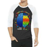 Awetistic Genius Support Autism Awareness Month 3/4 Sleeve Shirt | Artistshot