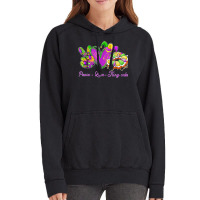 Peace Love King Cake Funny Mardi Gras Party Carnival Gifts T Shirt Vintage Hoodie | Artistshot