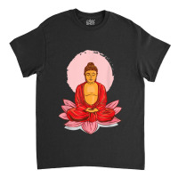 Buddhism Buddha On Lotus Meditation Buddhism Classic T-shirt | Artistshot