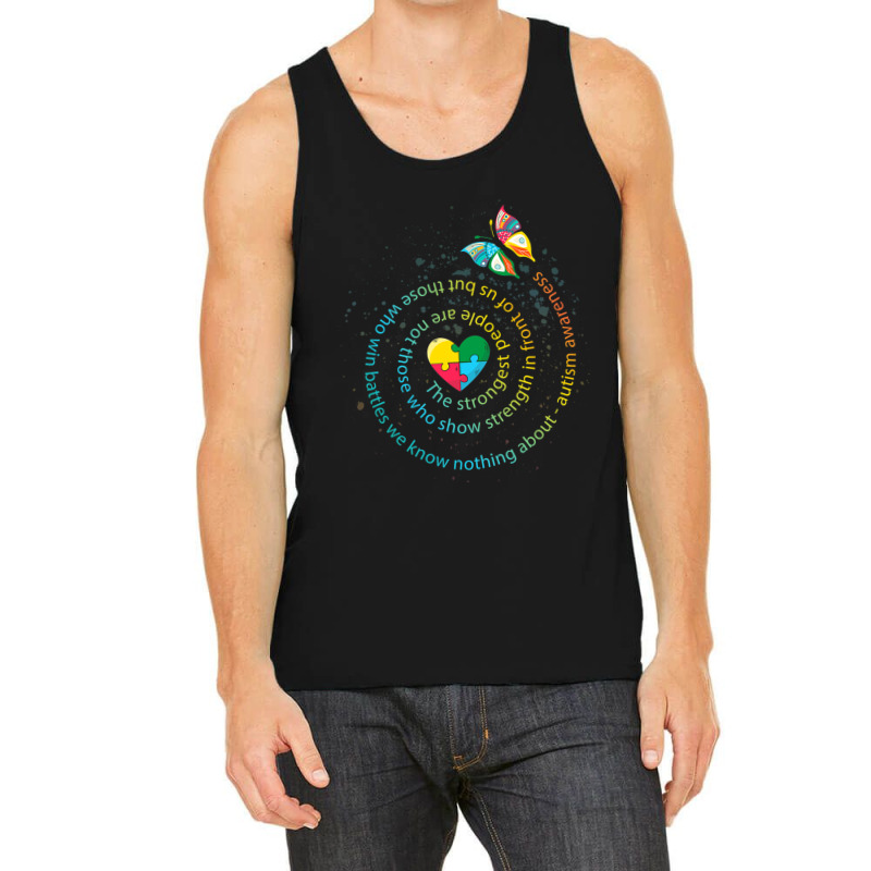 Butterfly Autism The Strongest People Autism Tank Top by mrlee | Artistshot