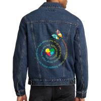 Butterfly Autism The Strongest People Autism Men Denim Jacket | Artistshot