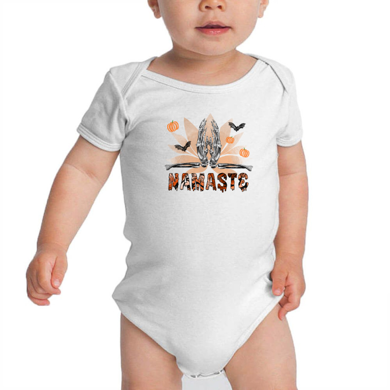 Halloween Namaste Baby Bodysuit by autlu2024 | Artistshot