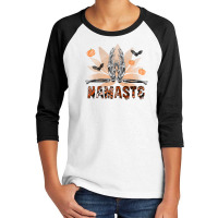 Halloween Namaste Youth 3/4 Sleeve | Artistshot