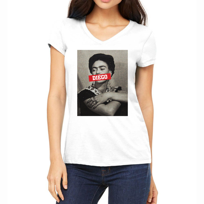 frida kahlo v neck t shirt