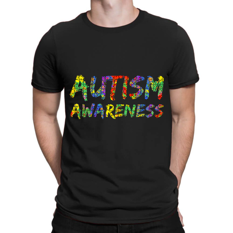 Colorful Autism Puzzle Piece Funny T-Shirt by mrlee | Artistshot