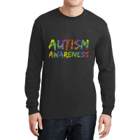 Colorful Autism Puzzle Piece Funny Long Sleeve Shirts | Artistshot