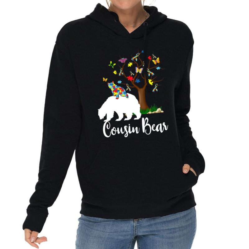 Cousin Bear Autism Awareness Love Support Lightweight Hoodie by mrlee | Artistshot