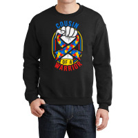 Cousin Of A Warrior Autism Awareness Matching Crewneck Sweatshirt | Artistshot